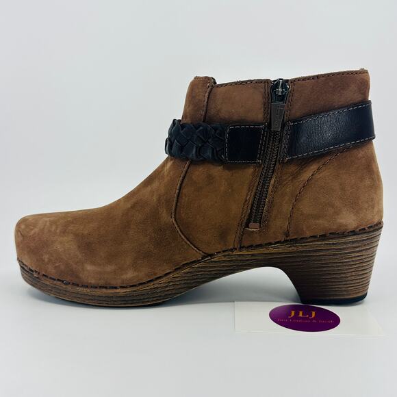 Dansko Women's Michelle Amber Nubuck Comfort Ankle Booties Size 39 EU/ 8.5-9 US - Picture 8 of 12